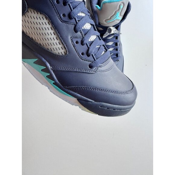 NIB 2015 NIKE Air Jordan 5 Retro Pre-Grape Hornets Navy Sneakers, Size 10.5 - Picture 4 of 15